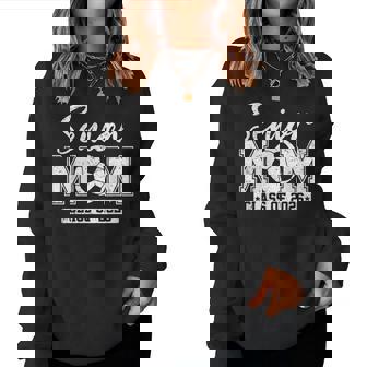 Senior Mom Class Of 2026 Soccer Mom Graduation Women Sweatshirt - Thegiftio