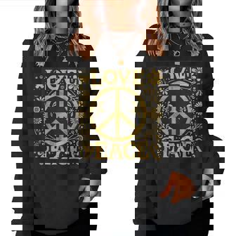 Signe Floral Hippie Peace Sweat-shirt pour femme - Cadeauxyz