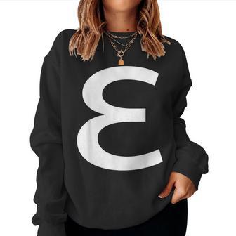 Símbolo Epsilon Alfabeto Griego Grecia Lingüística Idioma Sudadera Mujer - Regaloses