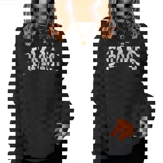 Simms Oklahoma Ok ビンテージ アスレチック スポーツデザイン レディーススウェットシャツ - Kawaiitshirt