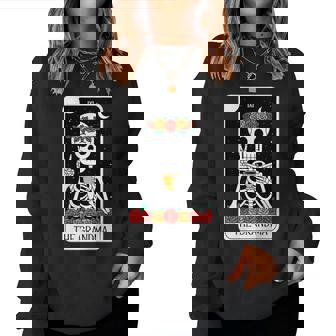 Skeleton Tarot Card The Grandma Gothic Mother's Day Mom Women Sweatshirt | Mazezy