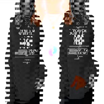 Soon To Be Mom 2025 Loading Promoted To Mommy First Time Mom レディーススウェットシャツ - Kawaiitshirt