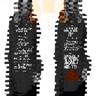 Special Grandma Grandmother This Girl Calls Me Lovey Women Sweatshirt - Monsterry
