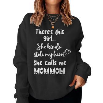 Special Grandma Grandmother This Girl Calls Me Mommom Women Sweatshirt - Thegiftio UK