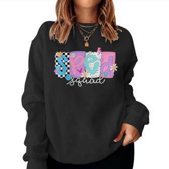 Sped Teacher Squad Floral Special Education Back To School Women Sweatshirt - Thegiftio UK