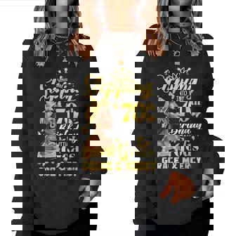 Stepping Into My 70Th Birthday Afro Woman Religious Birthday Women Sweatshirt - Monsterry