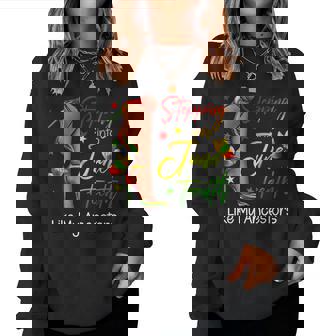 Stepping Into Junenth Afro Woman Black Girls Sneakers Men Women Sweatshirt | Mazezy