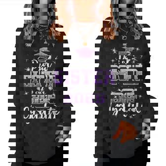 Super Proud Sister Of 2025 Graduate Senior Graduation Family Women Sweatshirt - Monsterry