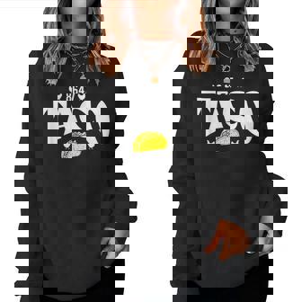 Taco Trump Always Chickens Out 面白いパロディ レディーススウェットシャツ - Kawaiitshirt