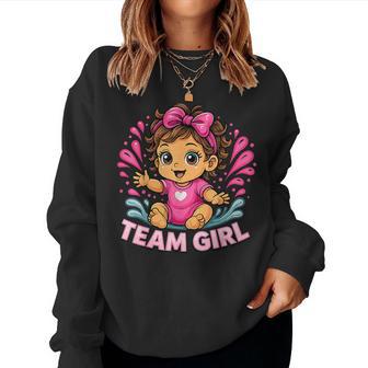 Team Girl Baby Gender Reveal Party Women Sweatshirt - Thegiftio UK