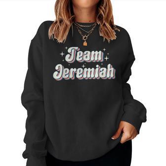 Team Jeremiah Retro Groovy Women Sweatshirt - Thegiftio UK