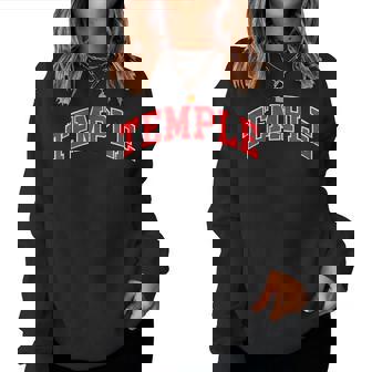 Temple Tx Red Vintage For Or Women Women Sweatshirt - Thegiftio