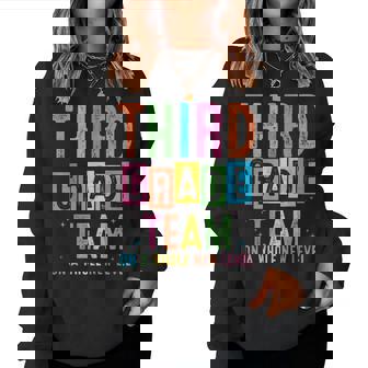 Third Grade Team On A Whole New Level Back To School Women Sweatshirt - Monsterry