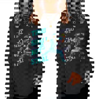 Thouhall Notteal Girls ソフトボールキャッチャー選手名言 レディーススウェットシャツ - Kawaiitshirt