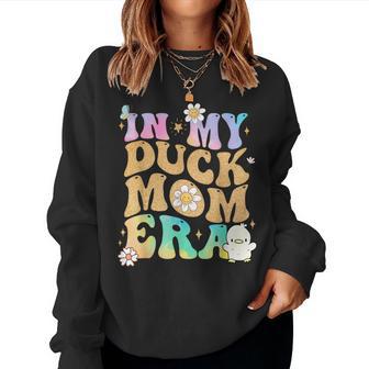 Tie Dye In My Duck Mom Era Duck Mom Mother's Day Duck Lover Women Sweatshirt - Thegiftio UK