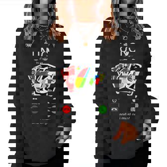 Uno Calls And I Must Be For Children レディーススウェットシャツ - Kawaiitshirt