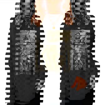 Vintage Girl Will Be Girls Medusa Feminist Women Women Sweatshirt | Mazezy