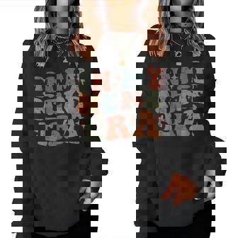 Vintage In My Nene Era Groovy Retro Mothers Women Sweatshirt | Mazezy