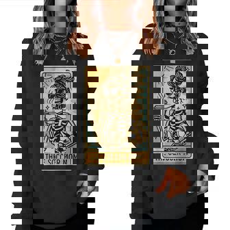 Vintage The Soccer Mom Tarot Card Skeleton Women Sweatshirt - Thegiftio