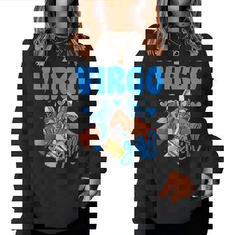 Virgo Girl Sneakers Astrology Zodiac Sign Black Women Women Sweatshirt | Seseable CA