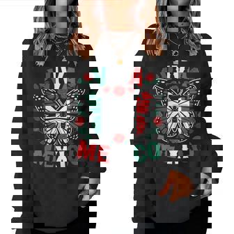 Viva Mexico Mexican Independence Day Butterfly Flag Mexico Women Sweatshirt | Mazezy