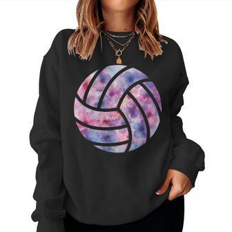 Volleyball Flower Graphic Women Sweatshirt - Thegiftio UK