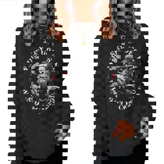 Whiskey Goes In Wisdom Comes Out Monkey Women Sweatshirt | Mazezy