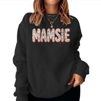 Wildflowers Mamsie Floral Mother's Day Mamsie Women Sweatshirt - Thegiftio UK
