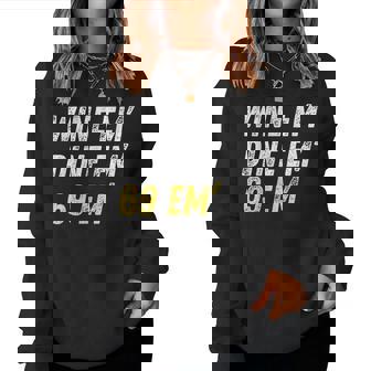 Wine Em Dine Em 69 Em 面白い セックス ジョーク 汚いユーモア レディーススウェットシャツ - Kawaiitshirt