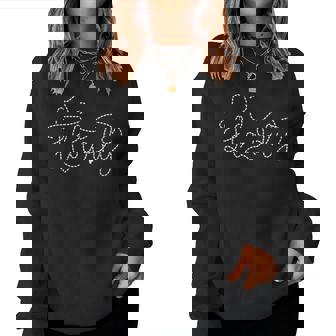 Women's Howdy Cowgirl Minimal Rodeoweet Western Music Lover For Women Sweatshirt Frauen - Seseable