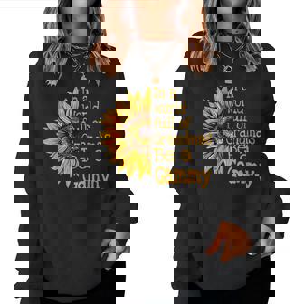 In A World Of Grandmas Be A Gammy Special Grandma Women Sweatshirt | Mazezy
