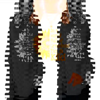 In A World Of Grandmas Be A Kiki Special Grandma Women Sweatshirt | Mazezy