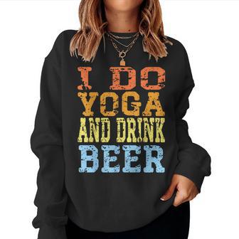 Yo Hago Yoga Y Bebo Cerveza Bebida Divertida Fiesta Hombres Es Cerveza Sudadera Mujer - Regaloses
