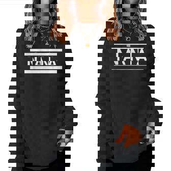 「Nana」ヘボン式「なな」「ナナ」下の名前 ローマ字 名入れ 名乗り ラテン文字 綴り レディーススウェットシャツ - Kawaiitshirt