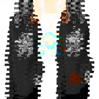 【映画】クレヨンしんちゃん 謎メキ！花の天カス学園 カスカベ防衛隊 レディーススウェットシャツ - Kawaiitshirt