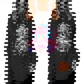 かわいい ちびアニメ 女の子 アニメ グッズ かわいい 日本の漫画ファン レディーススウェットシャツ - Kawaiitshirt