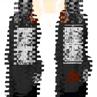 かわいい リスの顔 ペット フォトブース キッズ 若者 男の子 男性 女の子 レディーススウェットシャツ - Kawaiitshirt