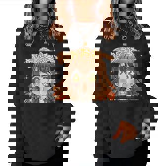 ひなビタスタンプ まり花03「ふおおお…」 レディーススウェットシャツ - Kawaiitshirt