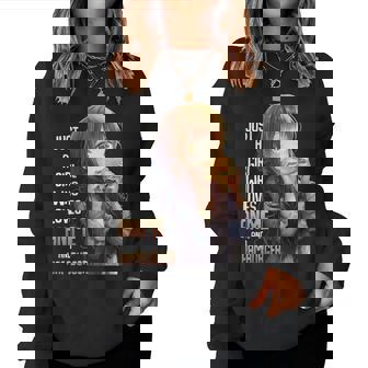 アニメとハンバーガーが大好きな女の子 レディーススウェットシャツ - Kawaiitshirt