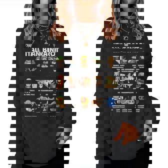 イタリアン ブレイン ミーム キャラクター かわいい 子供 男性 女性 レディーススウェットシャツ - Kawaiitshirt