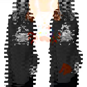 カニの花のグラフィック。 レディーススウェットシャツ - Kawaiitshirt