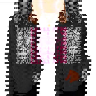 コケットボウ ラサ・アプソ 犬 女の子 ママ 母の日 ピンク レディーススウェットシャツ - Kawaiitshirt