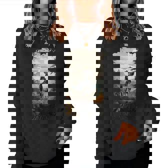 スタンダード シュナウザー マウンテン 肉球デザイン 犬 お母さん お父さん レディーススウェットシャツ - Kawaiitshirt