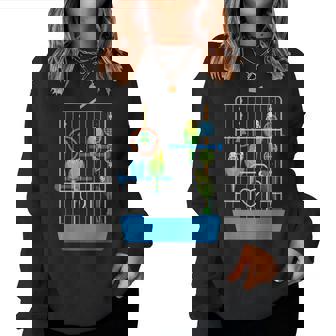 セキセイインコ かわいい 鳥 飼い主 ペット ギフト 女の子 レディーススウェットシャツ - Kawaiitshirt