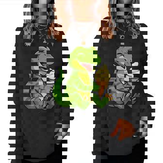 トカゲ アイスクリーム 動物園 動物好き カワイイ 男の子 女の子 キッズ レディーススウェットシャツ - Kawaiitshirt