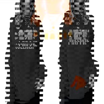 ビール 酒 面白い No Beer No Life 飲み おもしろ 飲み会 のんべえ メンズ ネタ 服 レディーススウェットシャツ - Kawaiitshirt