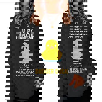 ラバーダックシャツ I'm Really A Rubber Duck レディーススウェットシャツ - Kawaiitshirt