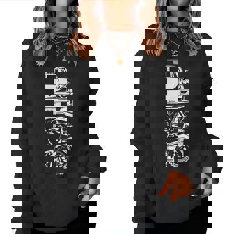 ヴィンテージ 日本製 自動車 カーレース ドライバー 楽しい 女性 男性 レディーススウェットシャツ - Kawaiitshirt