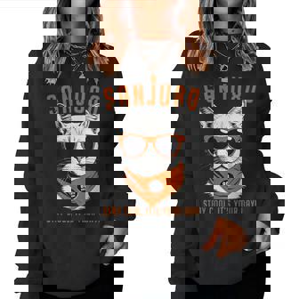 傘寿祝い ねこ サングラス 父 男性 女性 母 猫好き 傘寿 お祝い 80歳 おもしろ おもろい かっこいい レディーススウェットシャツ - Kawaiitshirt