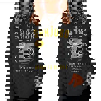 傘寿祝い 旅行好き 写真好き 撮影好き カメラ レトロ 父 母 男性 女性 80歳お祝い Ready To Travel レディーススウェットシャツ - Kawaiitshirt